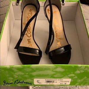 Black stiletto sandals